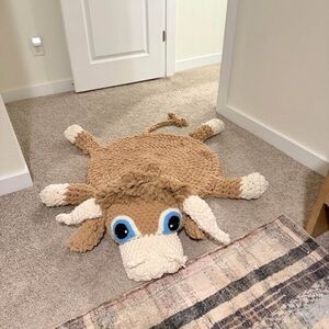 Handknit Longhorn Playmat